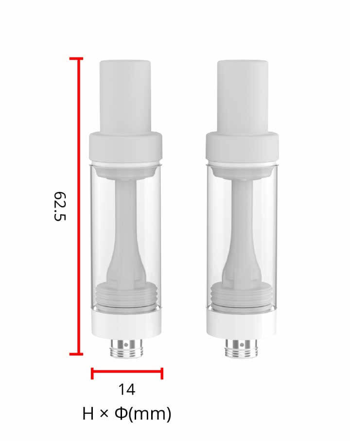 2ml Full Ceramic Cartridge 510 Thread CBD THC Carts Hardware (1)