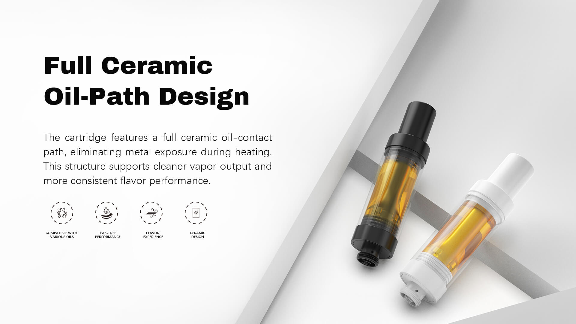 2ml Full Ceramic Cartridge 510 Thread CBD THC Carts Hardware (7)