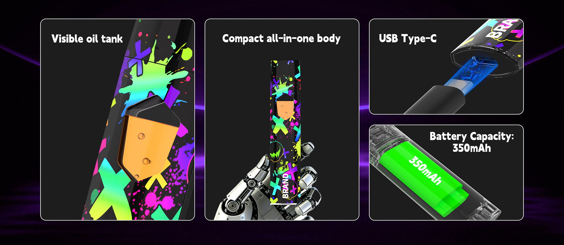 Best CBD Vape THC Vape Device Factory Price - Slim Disposable (1)