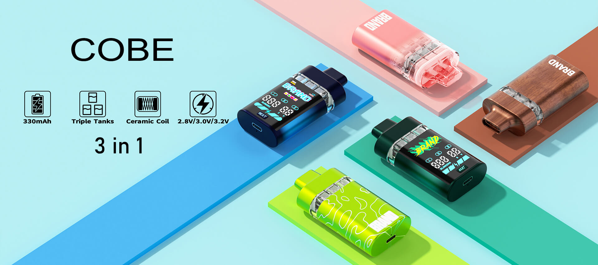 COBE Disposable Hardware 3 Flavors In 1 Device Triple 0.8 ml (1)