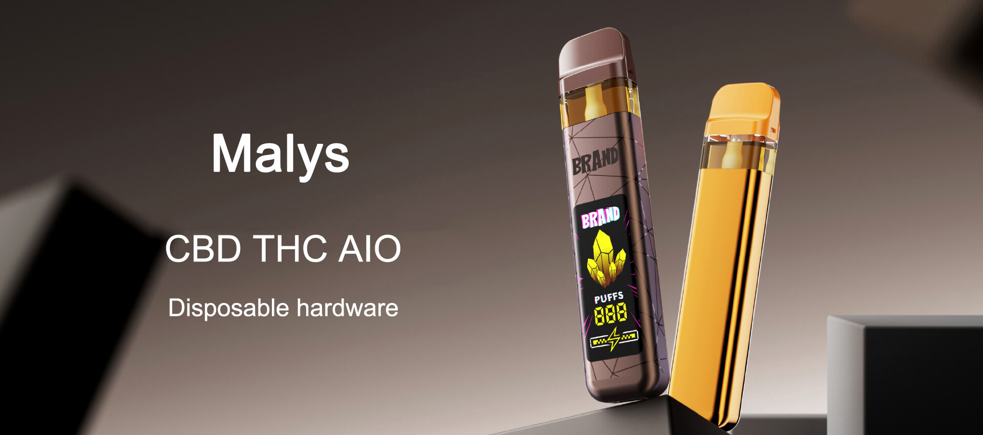 Disposable Vape Pen 1 ml 2 ml Smart Screen Display THC Factory (1)