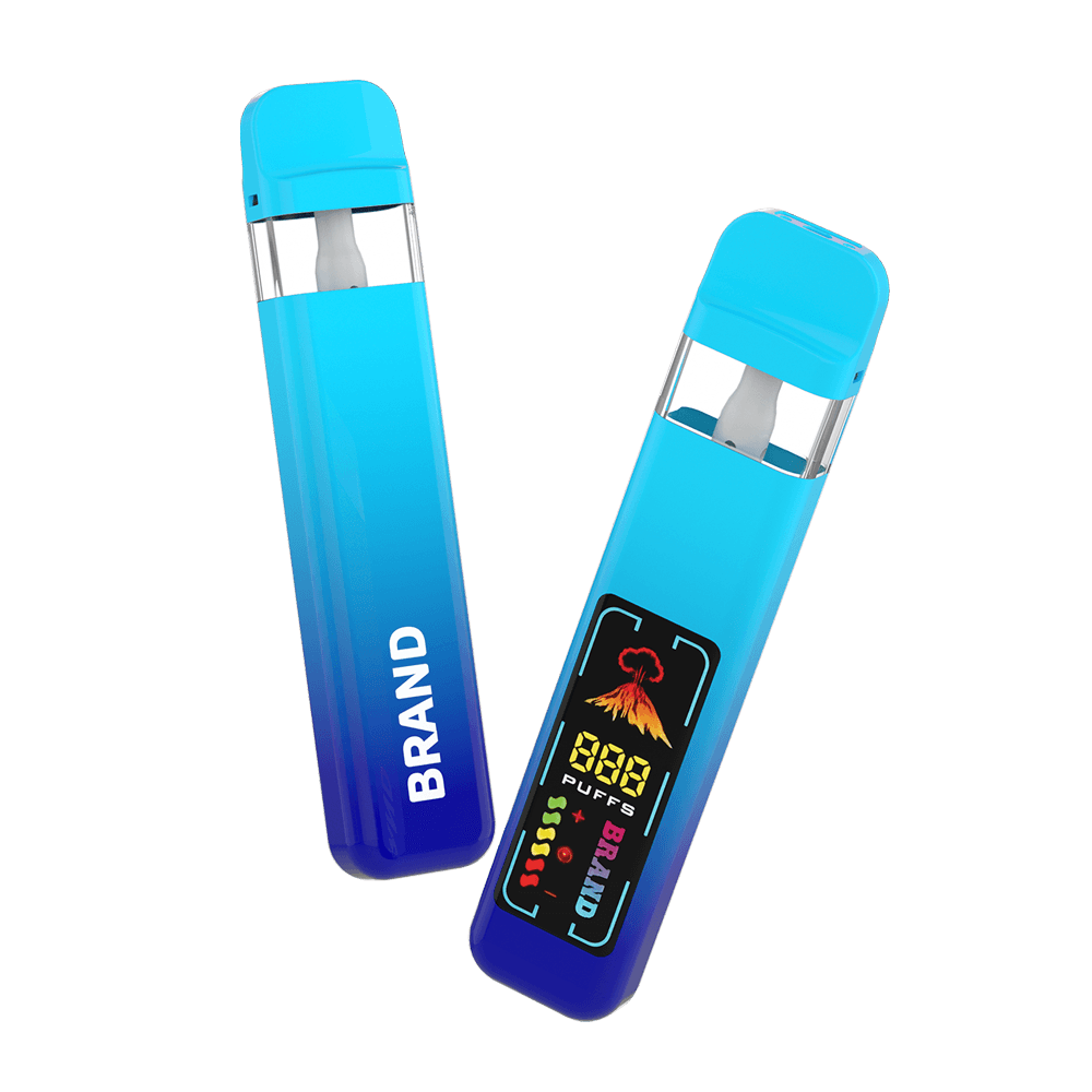 Disposable Vape Pen 1 ml 2 ml Smart Screen Display THC Factory (2)