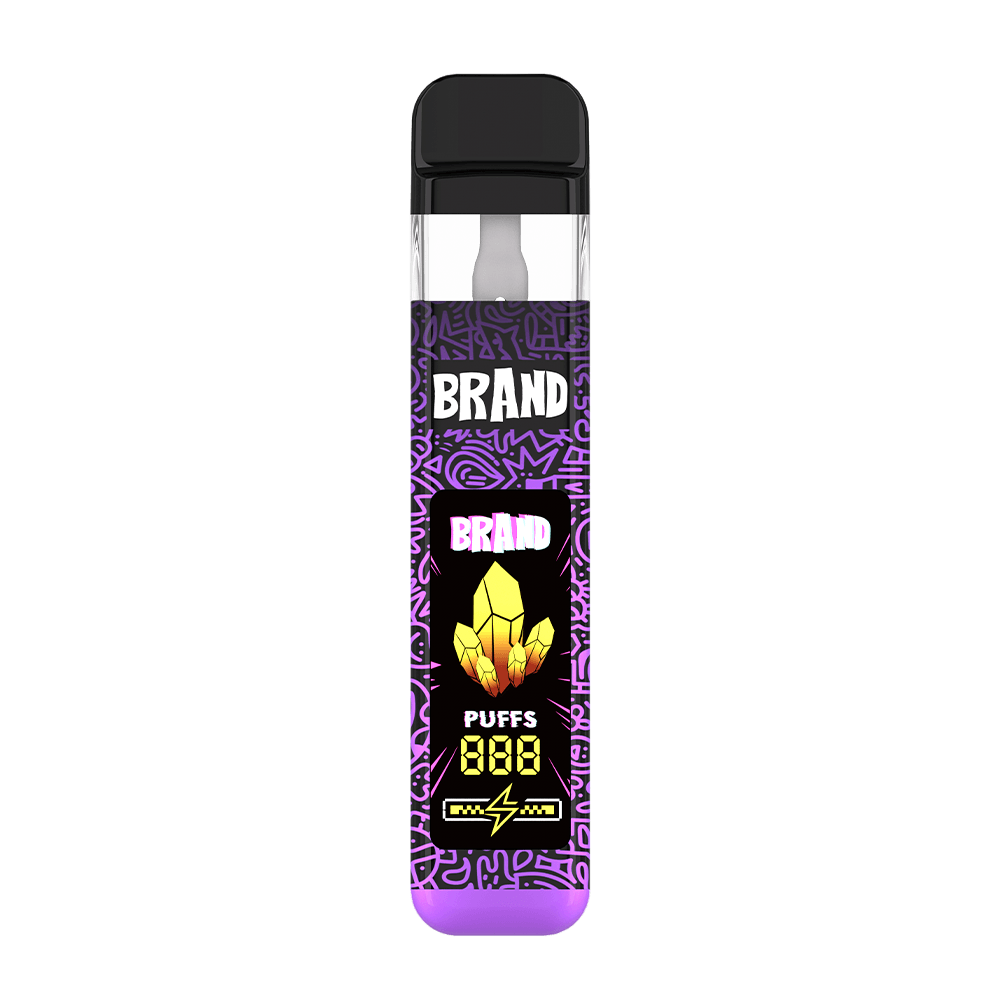 Disposable Vape Pen 1 ml 2 ml Smart Screen Display THC Factory (6)
