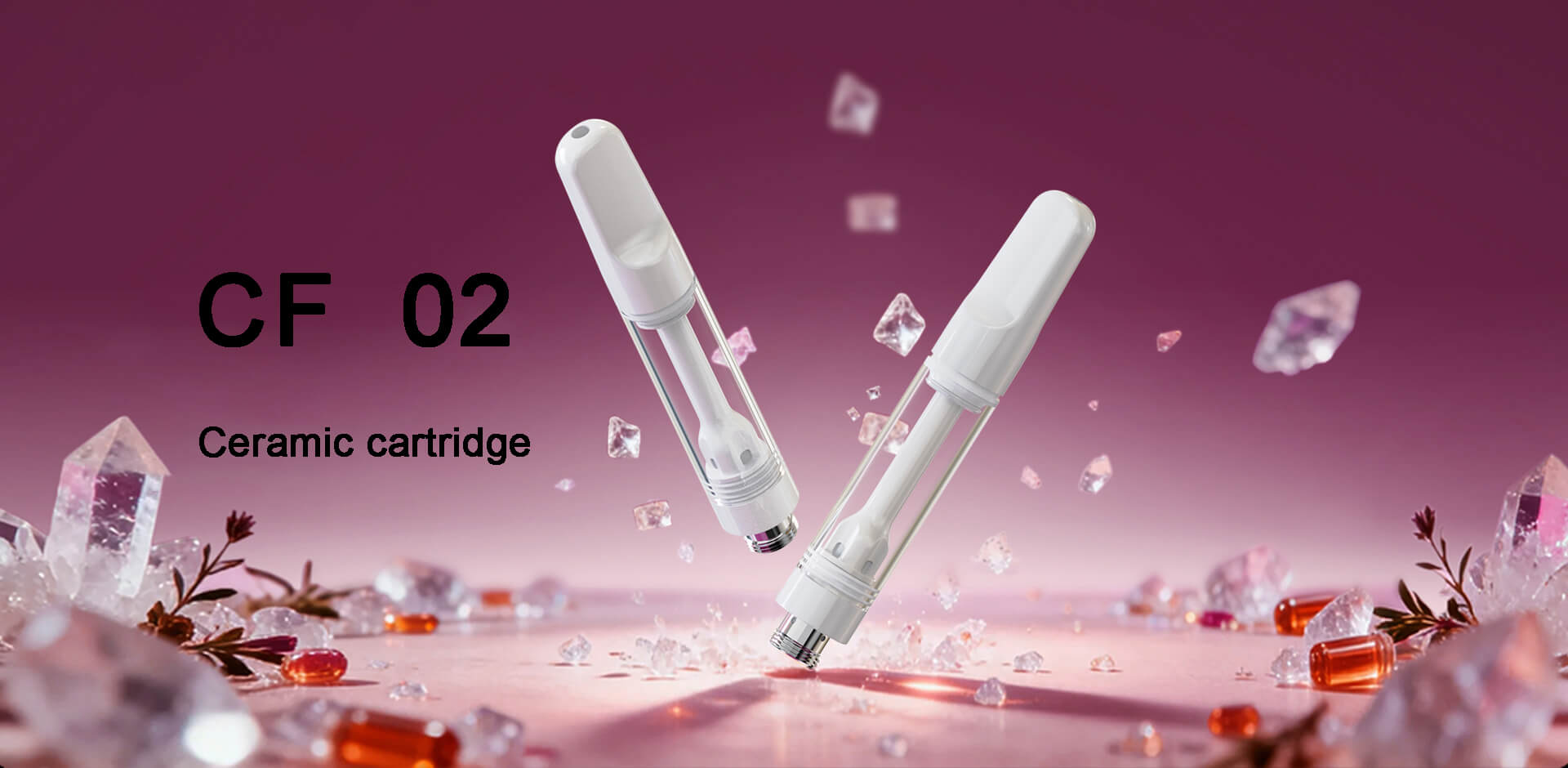 Original CCell Cartridge Quality 510 Ceramic THC Carts CF02 Vape