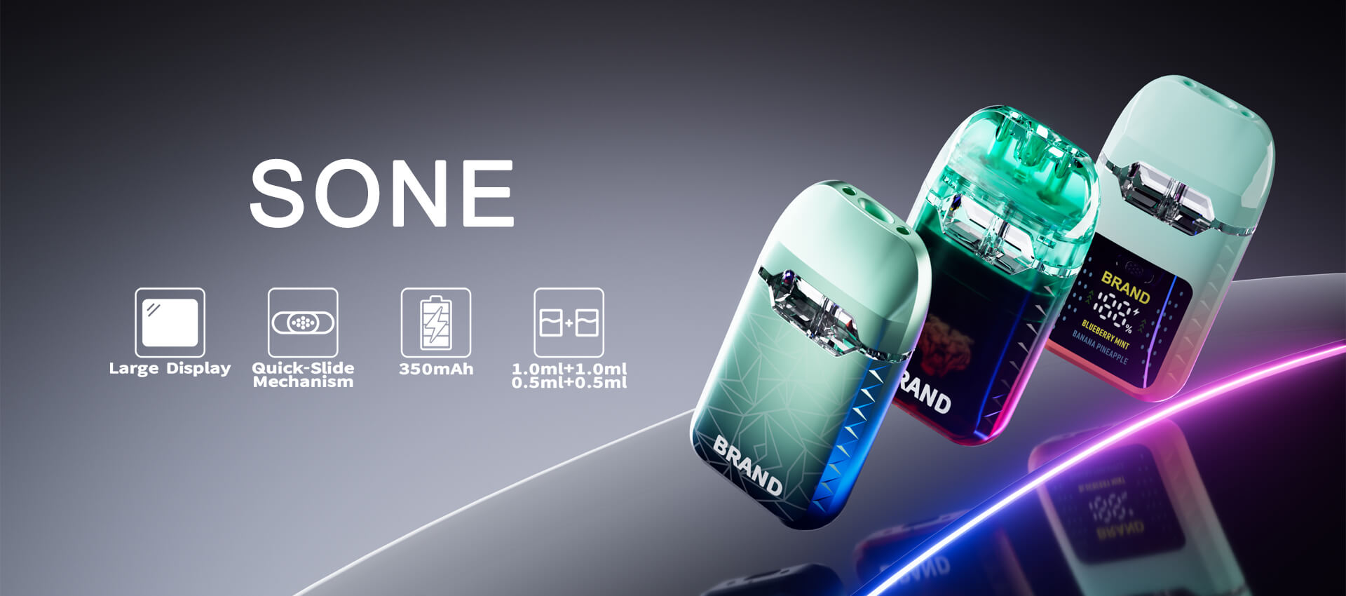 Smart Vape Dual Tanks Screen Display Disposable Vape Hardware