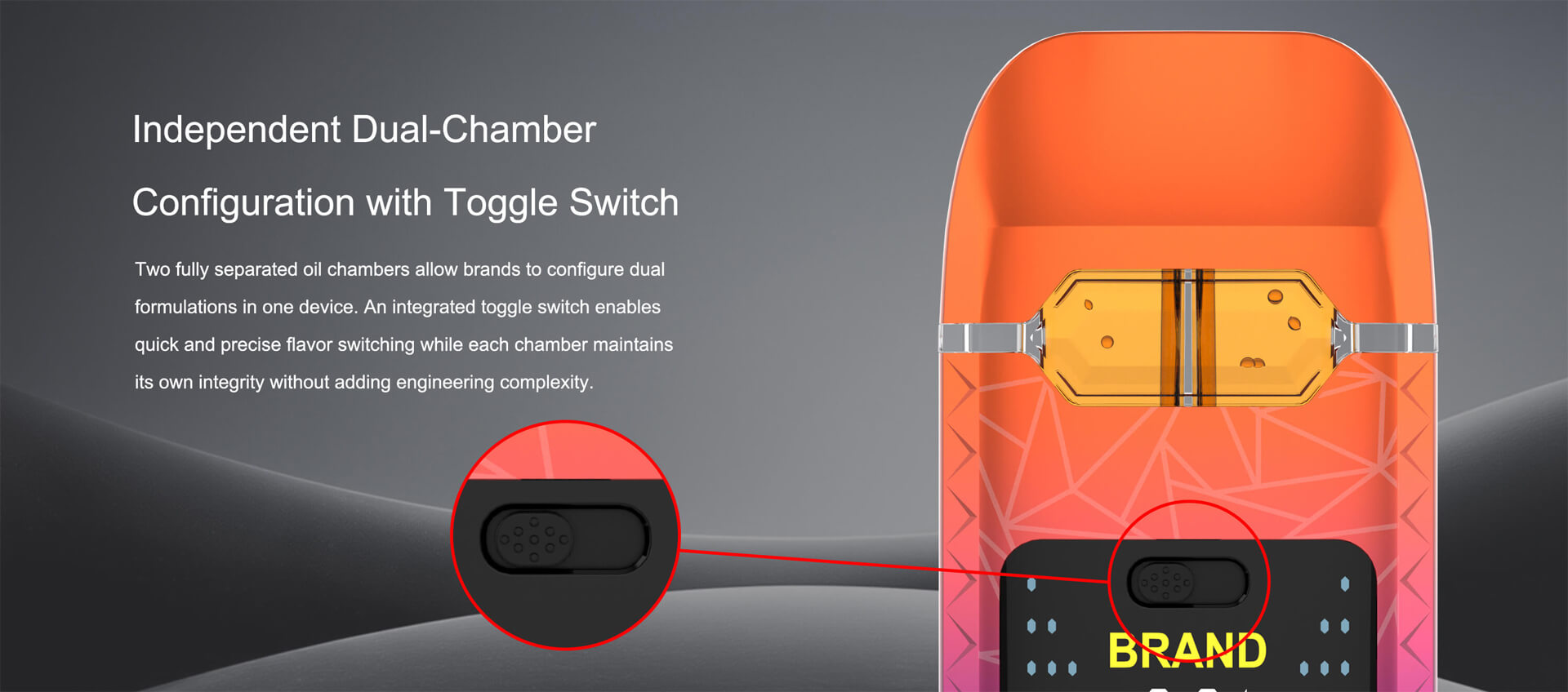 Smart Vape Dual Tanks Screen Display Disposable Vape Hardware (5)