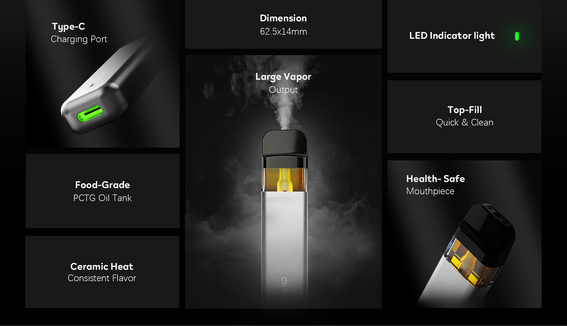 Legal Disposable Vape Hardware 2 ml Ceramic THC Vape Manufacturer (2)
