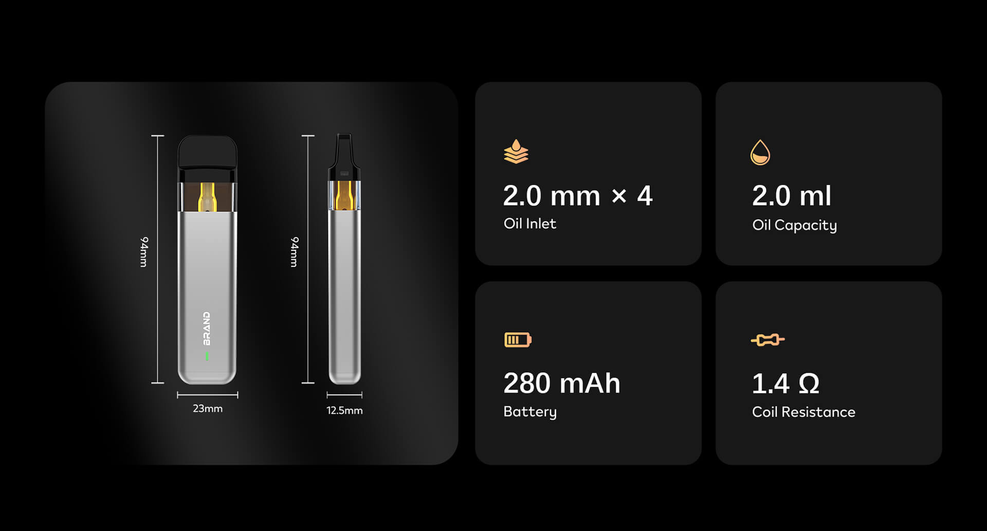 Legal Disposable Vape Hardware 2 ml Ceramic THC Vape Manufacturer (7)
