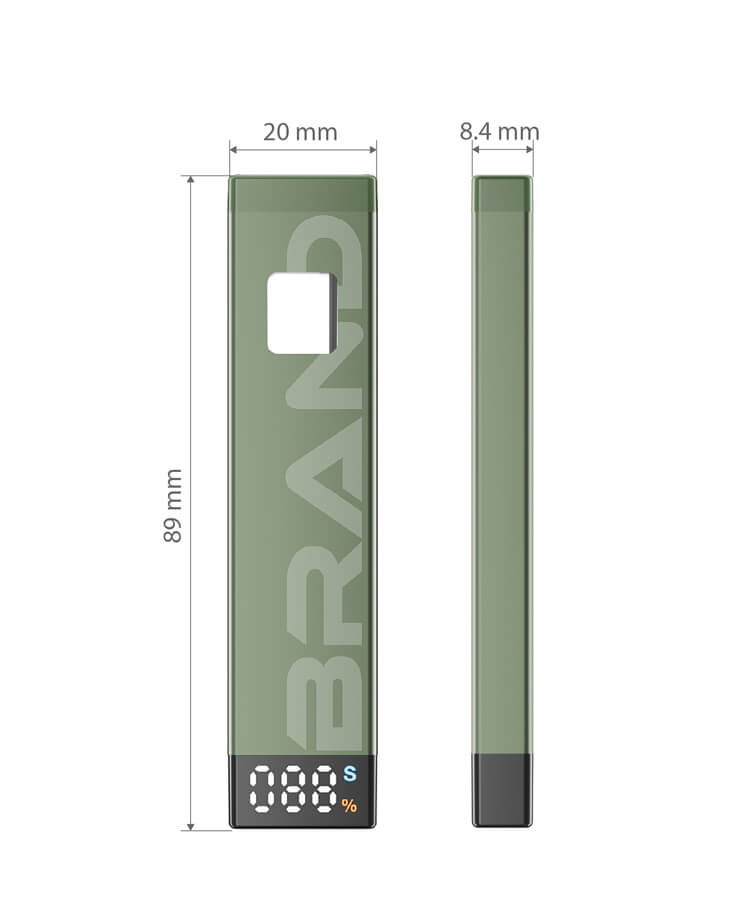 No Burning Disposable Vape Pen Ceramic Core For CBD THC HHC (11)