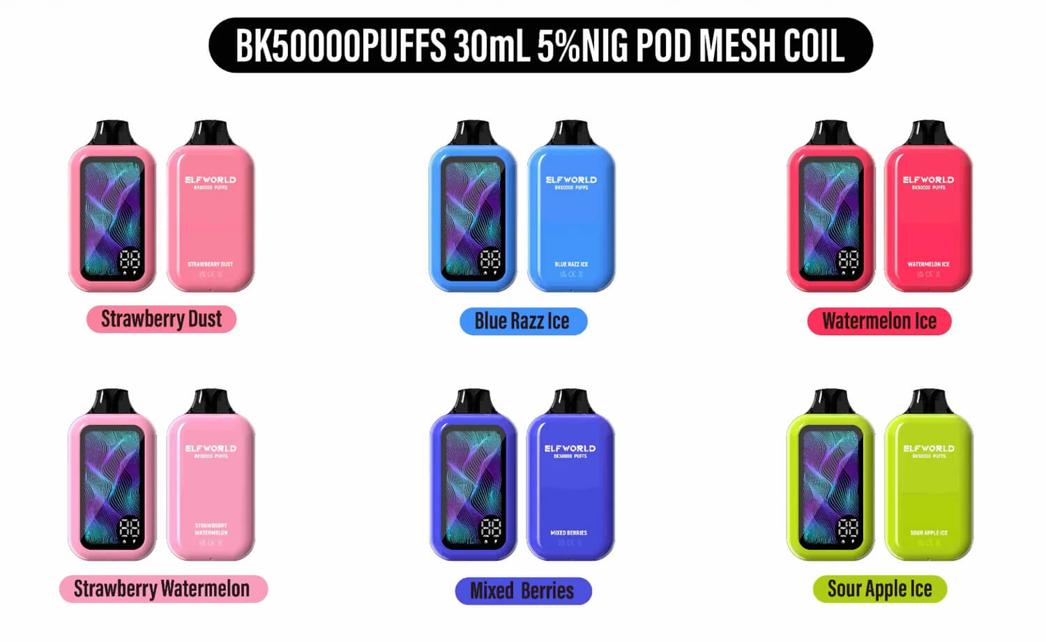 BK 50000 Puffs Disposable Vape Smart Vape China Factory OEM (7)