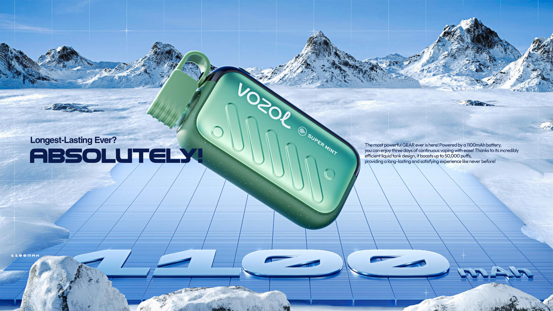 Vozol Gear Ice&Sweet 50000 Puffs Disposable Vape Manufacturer (10)