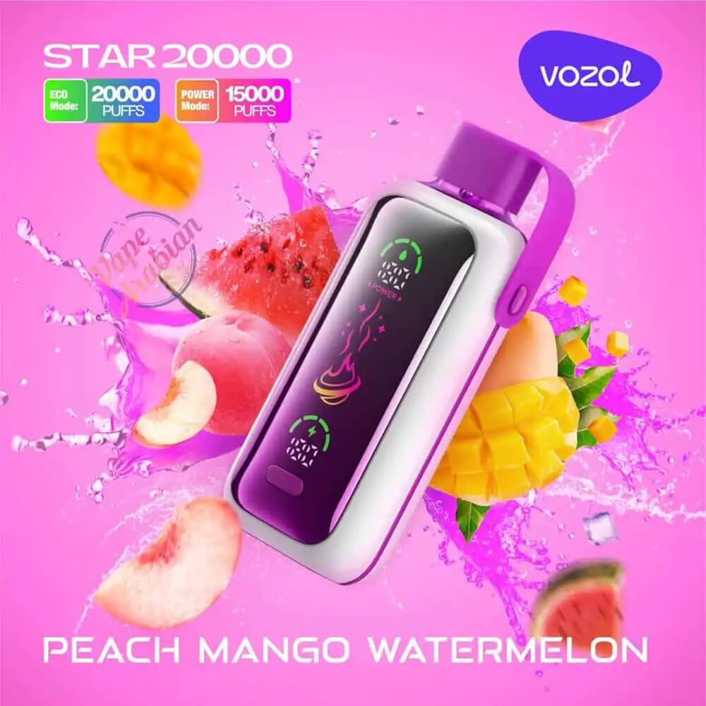 Vozol Star 20K Disposable Vape Pen Smart Screen Dual Modes (5)