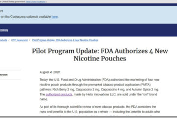 The US FDA Has Authorized 4 More on! Nicotine Pouches (1)